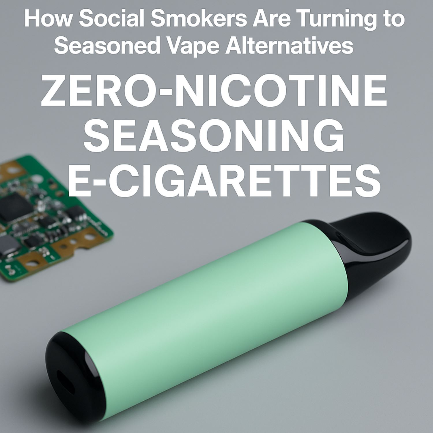 How Social Smokers Are Turning to Zero-nicotine Seasoning E-cigarettes