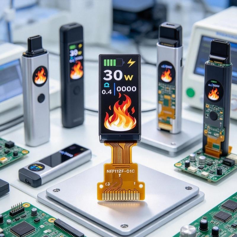low-power OLED for e-cigarette cover image
